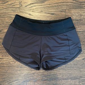 Lululemon Speed Up Lowrise Short Black Size 0